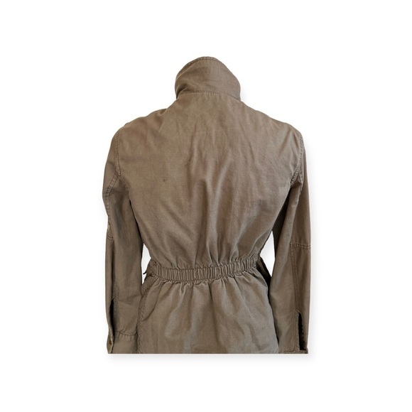 H&M jacket green cargo zip front size 4 small - Picture 5 of 7